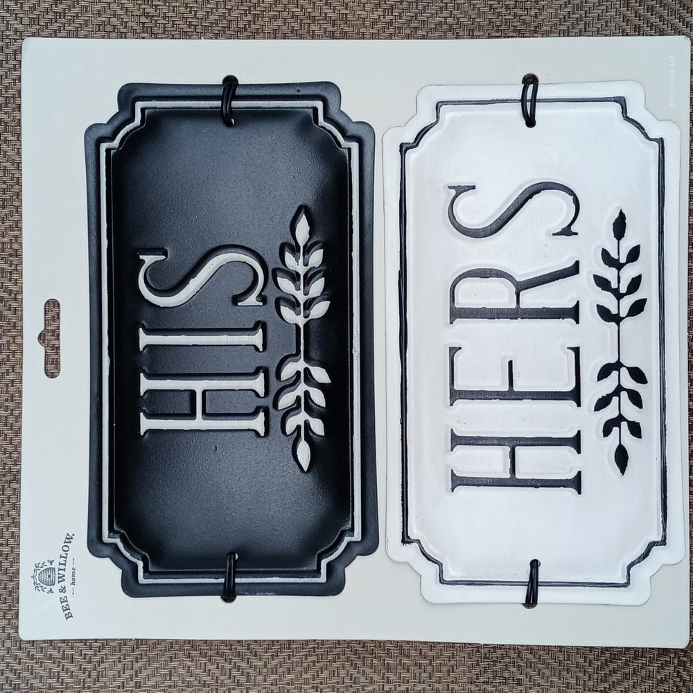 Metal wall sign